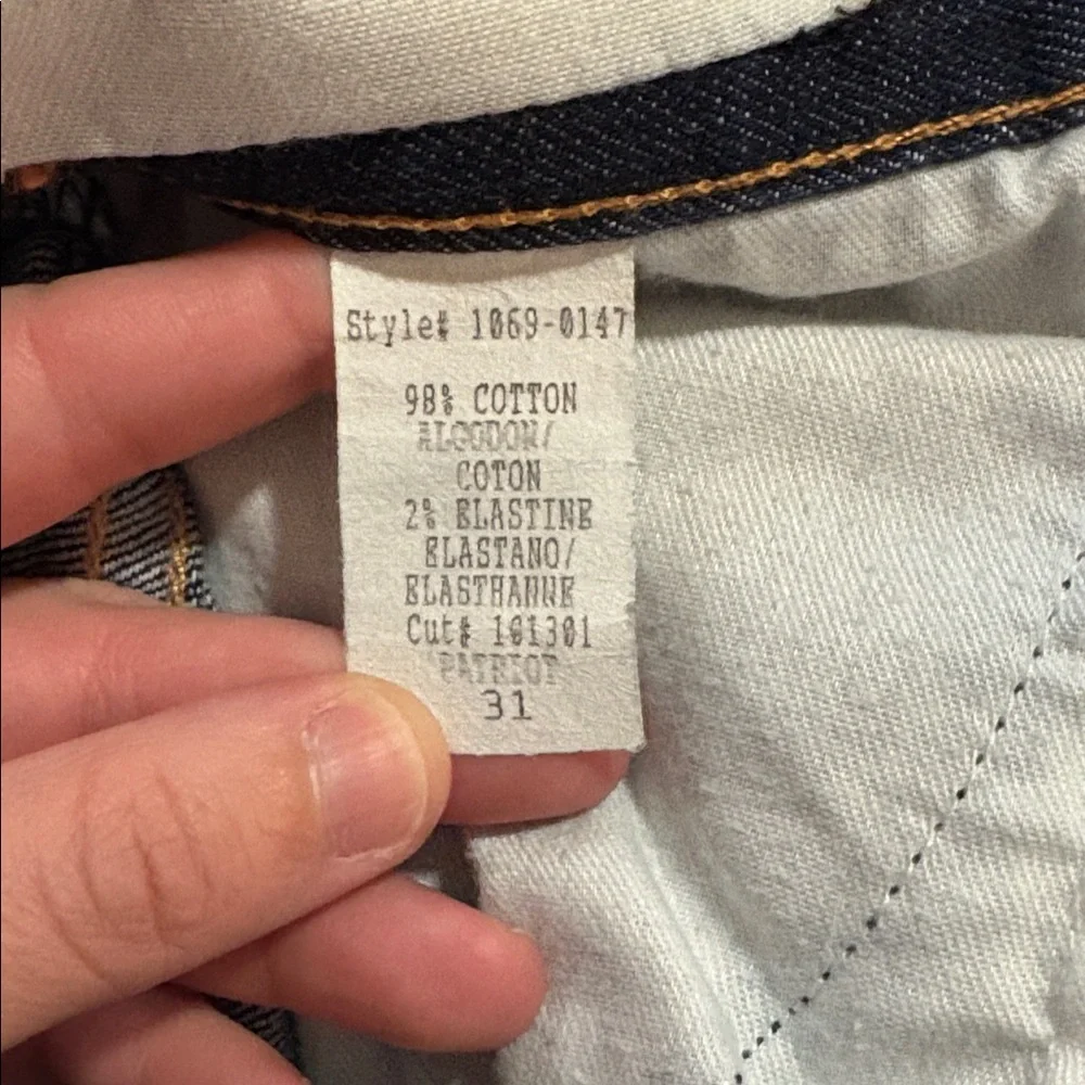 CURRENT/ELLIOTT The High Rise Bell Jeans in Patriot Wash SZ 31 EUC - Picture 6 of 6